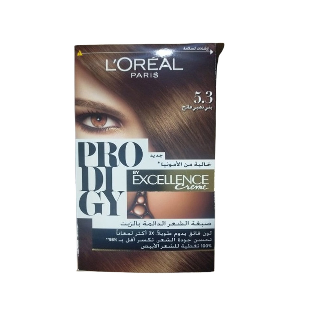 لوريال صبغة برودجى - Loreal Color Prodigy (Prodigy, 60g, Light Golden Brown 5-3)