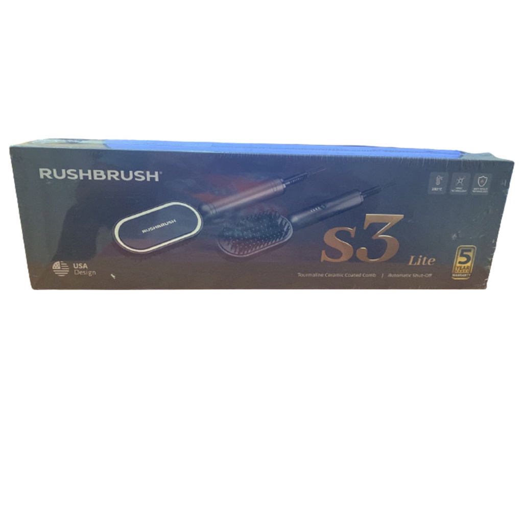 راش براش اس 3 لايت فرشاة تصفيف جراى - Rushbrush S3 Lite Brush Restyling Grey