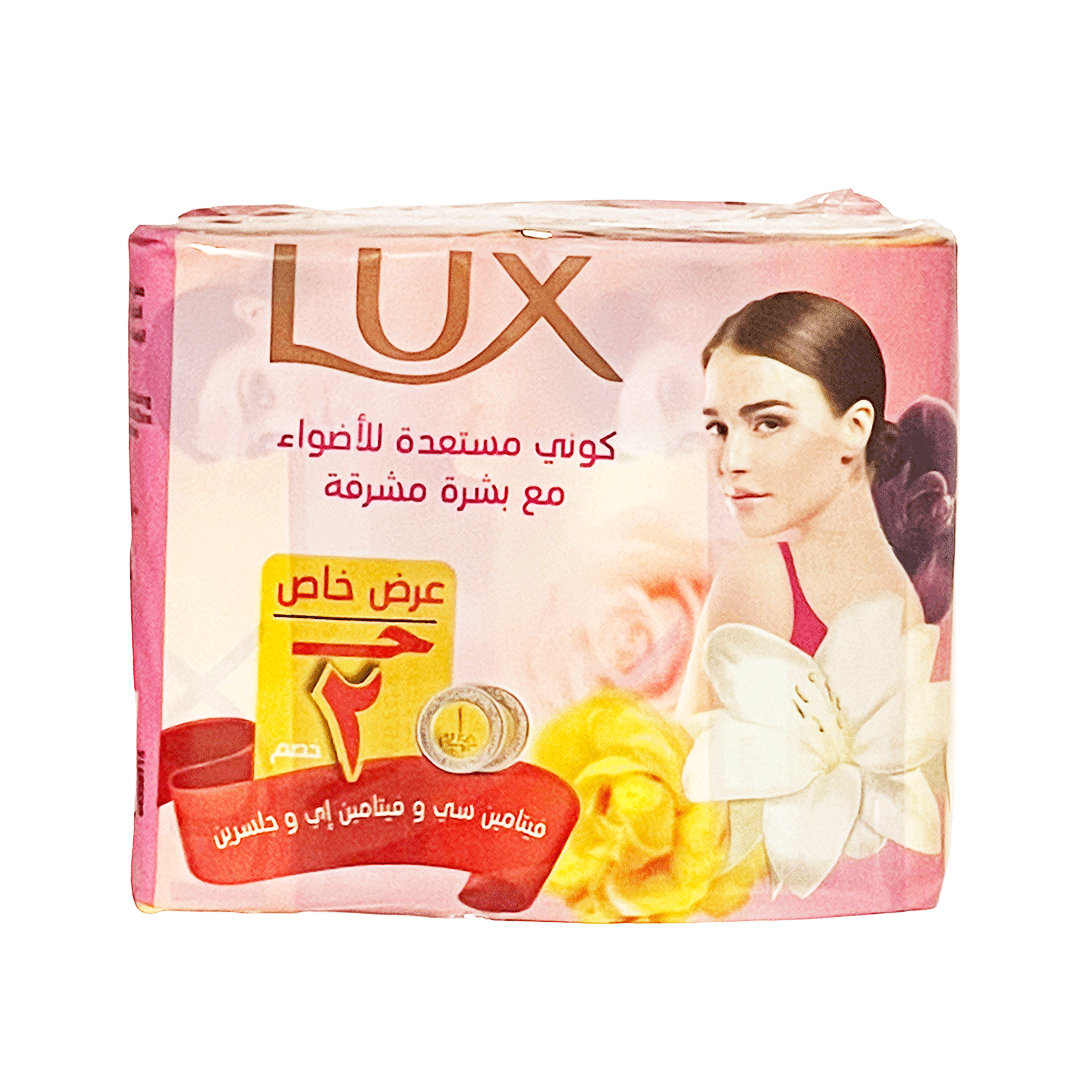 لوكس صابون حلم السعادة خصم 2جنية - Lux Soap Happy Dream 4Psc Offer 2EGP (115g)