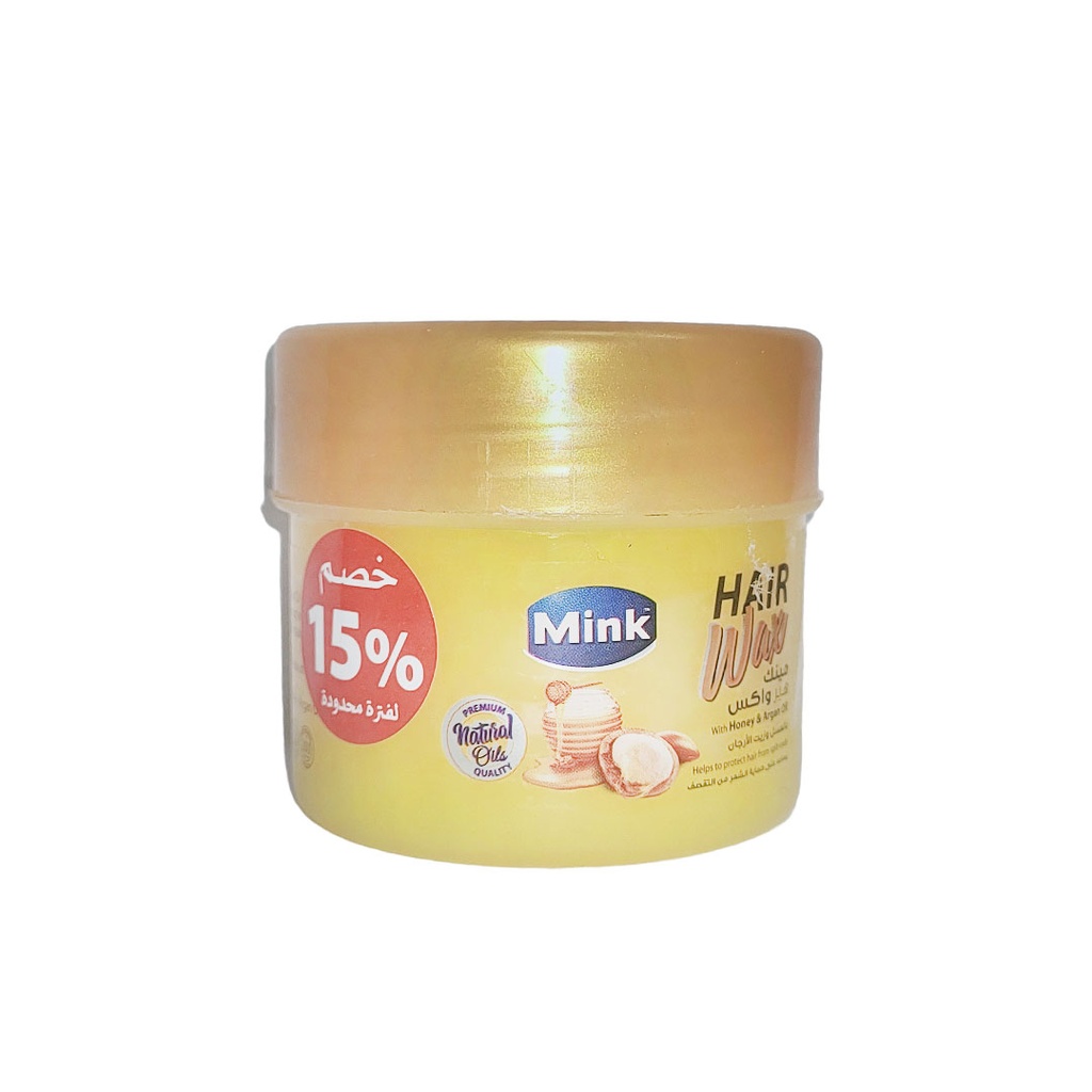 مينك واكس عسل و ارجان خصم 15% - Mink Wax Hony & Argan Offer 15% (100ml)