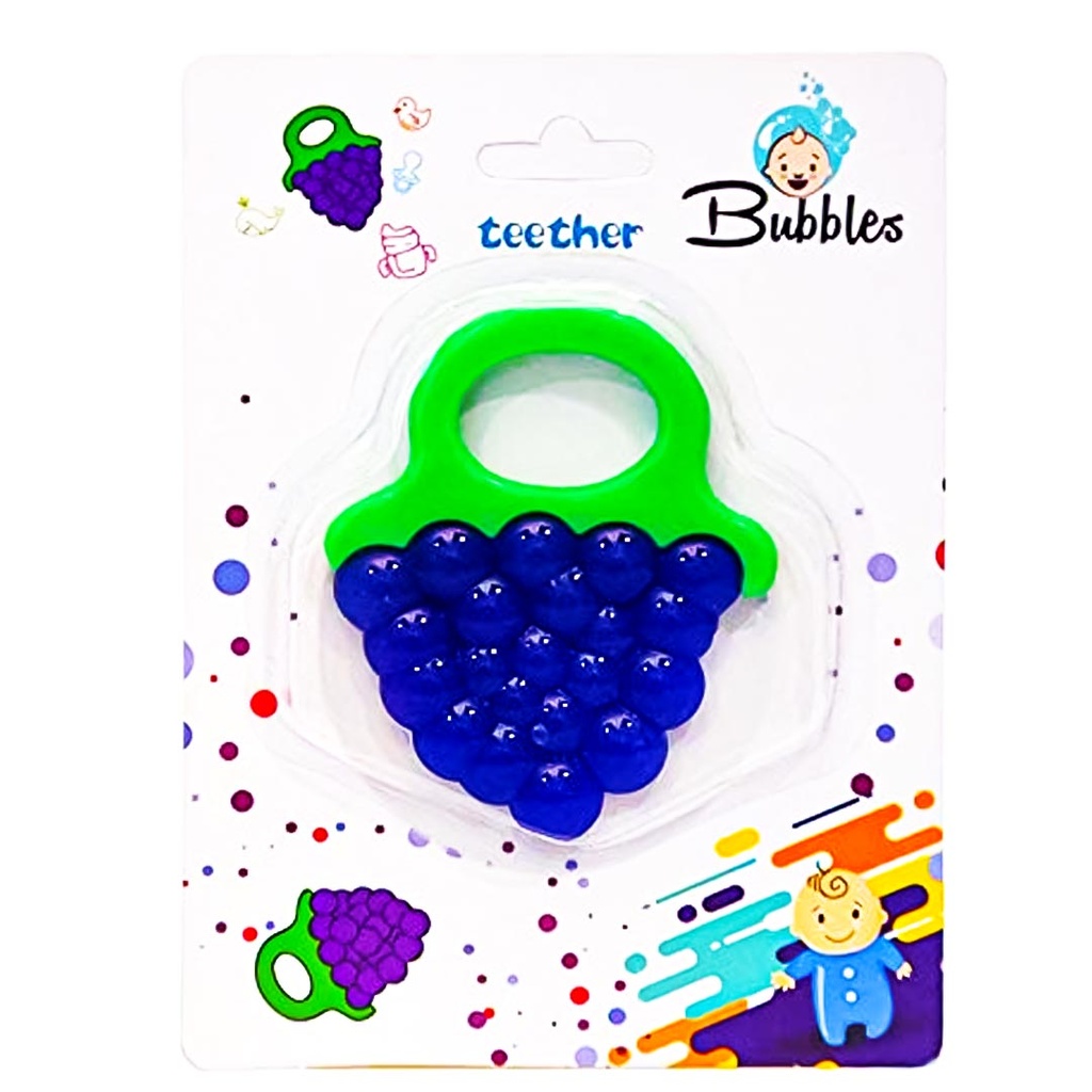بابلز عضاضة سيليكون - Bubbles Teether Slicon (Grape)