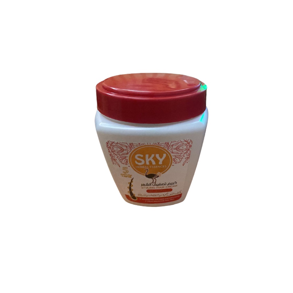 سكاى كريم شعر زيت النعام - Sky Hair Cream Ostrich Oil (250g)