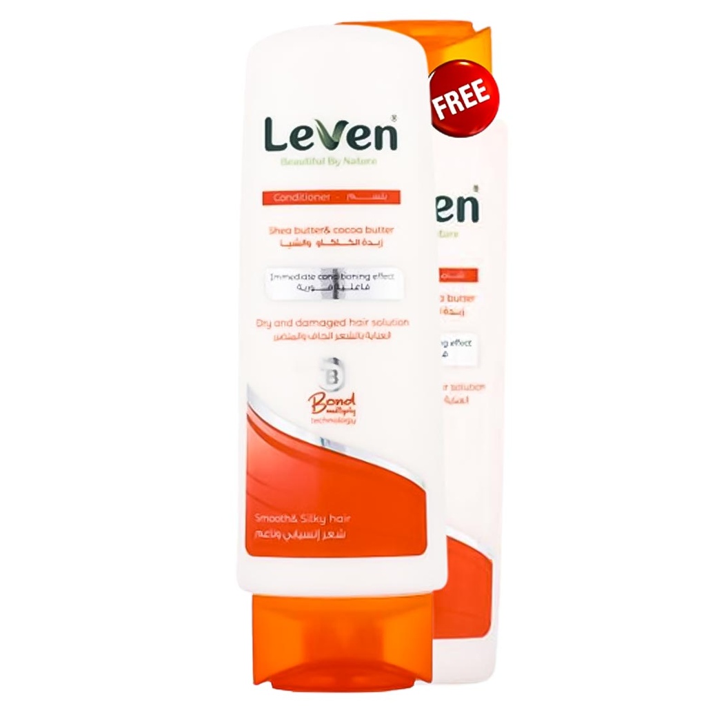 ليفين بلسم - Leven Conditioner (400ml, Dry&Demaged, +Shampoo200ml)