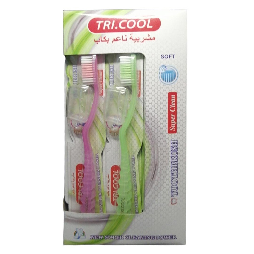 ترى كول فرشاة اسنان - TRI.COOL Tooth Brush (Senior, No:5018, Soft)