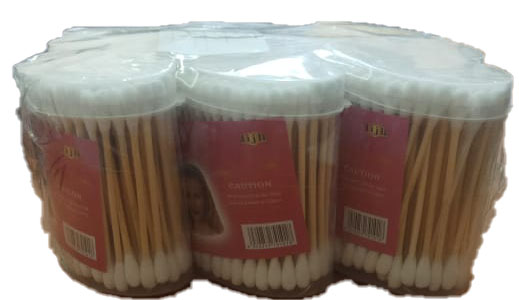 هانيان قطن عود خشب - Hanyan Cotton Swabs Wood 150Psc