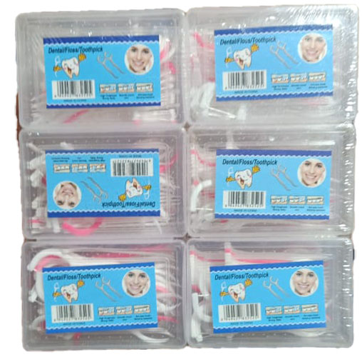 دينتال فلوس خلة اسنان بلاستيك - Dental Floss Toothpick Blasstic (25PC)