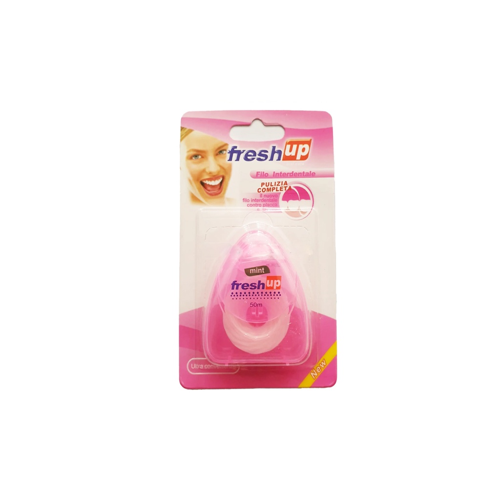 فريش اب خيط اسنان - Fresh Up Dental Floss (50m, Rose)