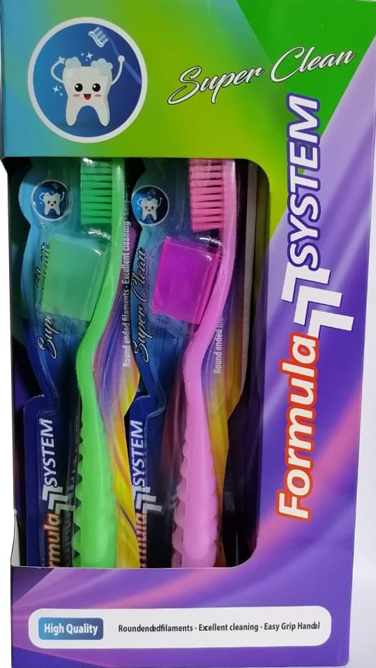 فورميلا سيستم فرشاة اسنان - Formula System Tooth Brush (Senior, Hard)