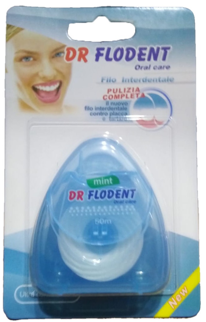 دكتور فلودنت خيط اسنان - DR Flodent Dental Floss (50m, Blue)