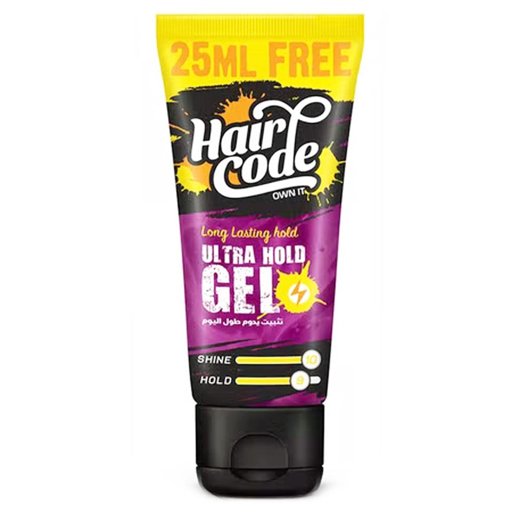 [موف] هيركود جل - Haircode Gel (160ml, Ultra Hold, +25ml)