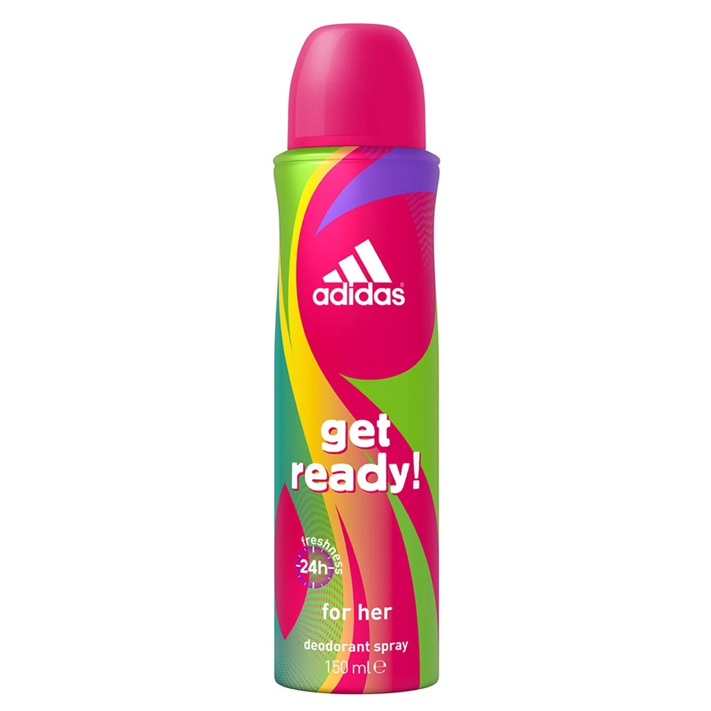 اديداس سبراى - Adidas Spray (Woman, 150ml, Get Ready)