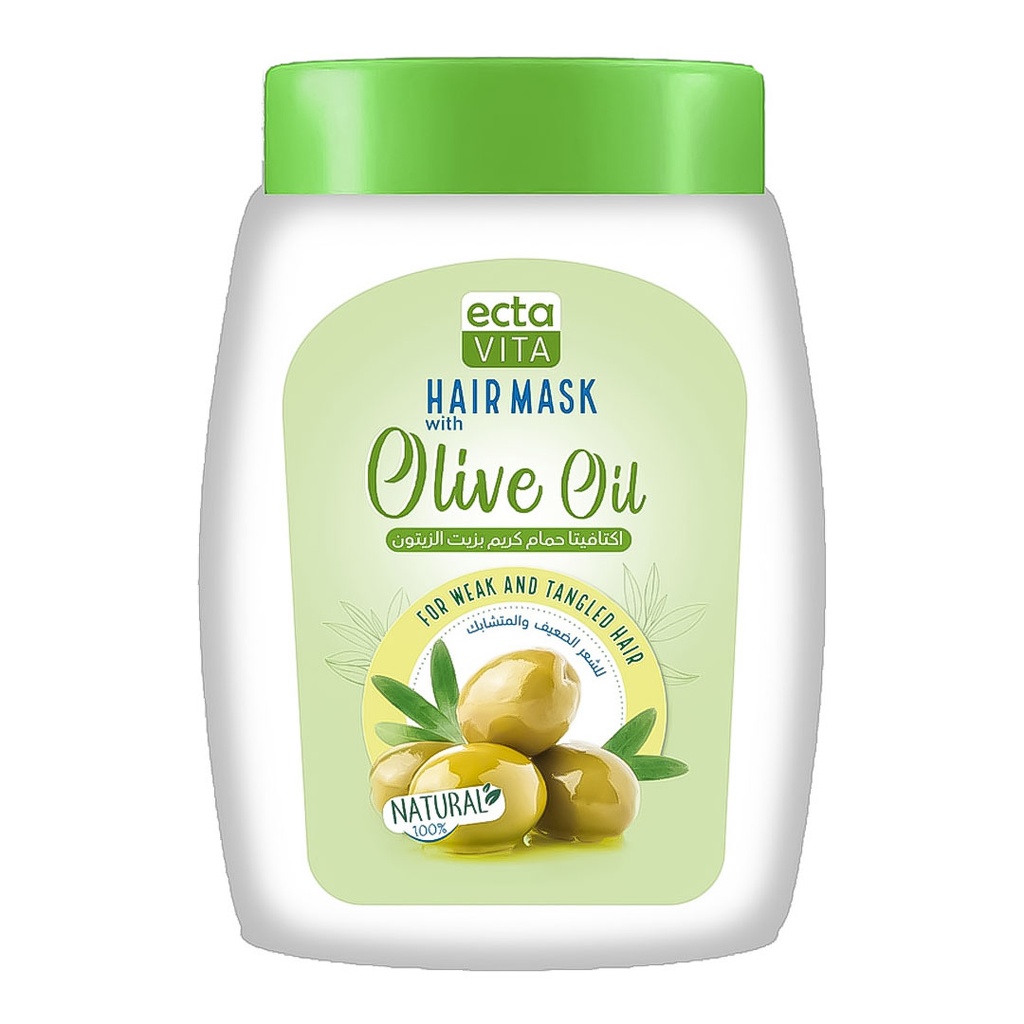 اكتافيتا حمام كريم - Ecta Vita Hair Mask (1L, Olive)