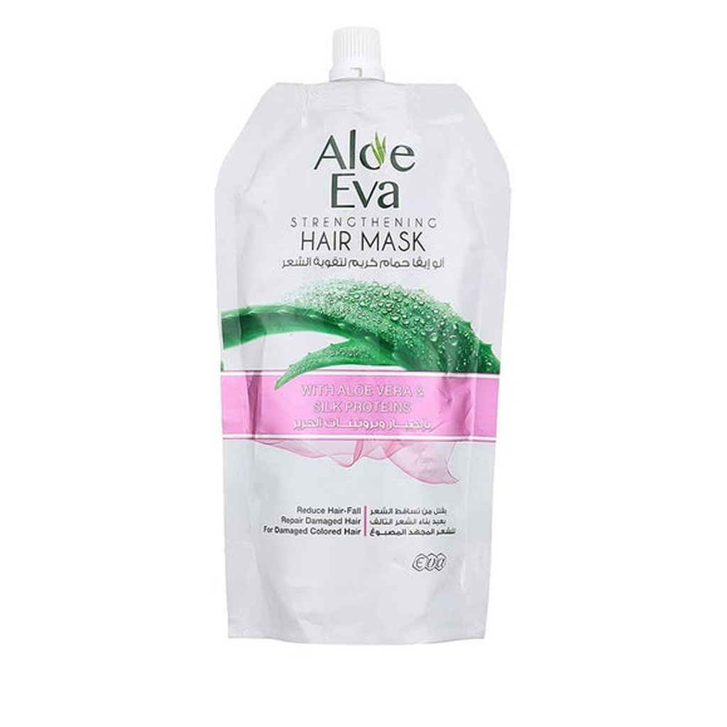 الو ايفا حمام كريم صبار&بروتينات الحرير - Aloe Eva Hair Mask Aloe vera&Silk Proteins (250ml)
