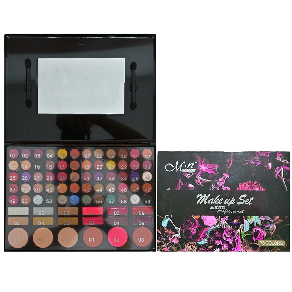 ام ان علبة مكياج - M N Makeup Box 78 Color (No:E477)