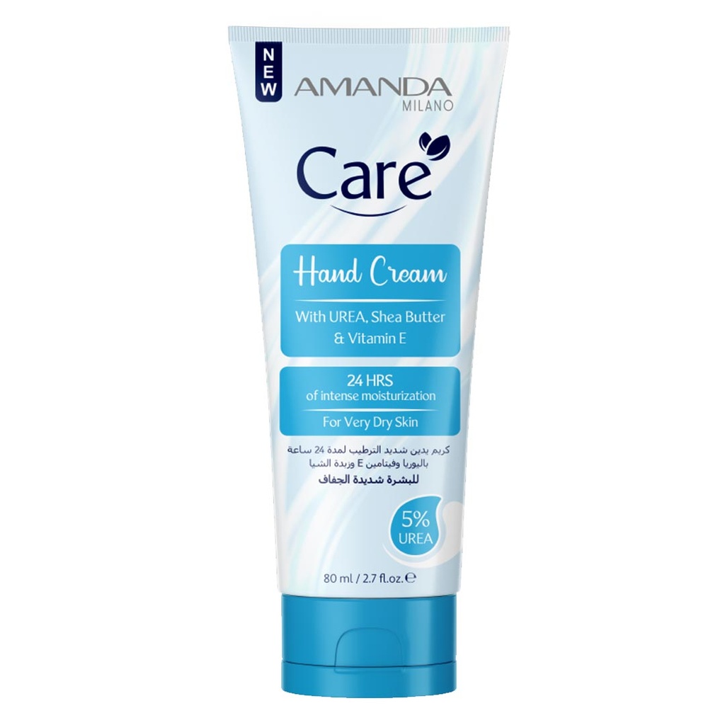 اماندا كير كريم يدين - Amanda Care Hand Cream (80ml, Urea & Shea Butter & Vitamin E)