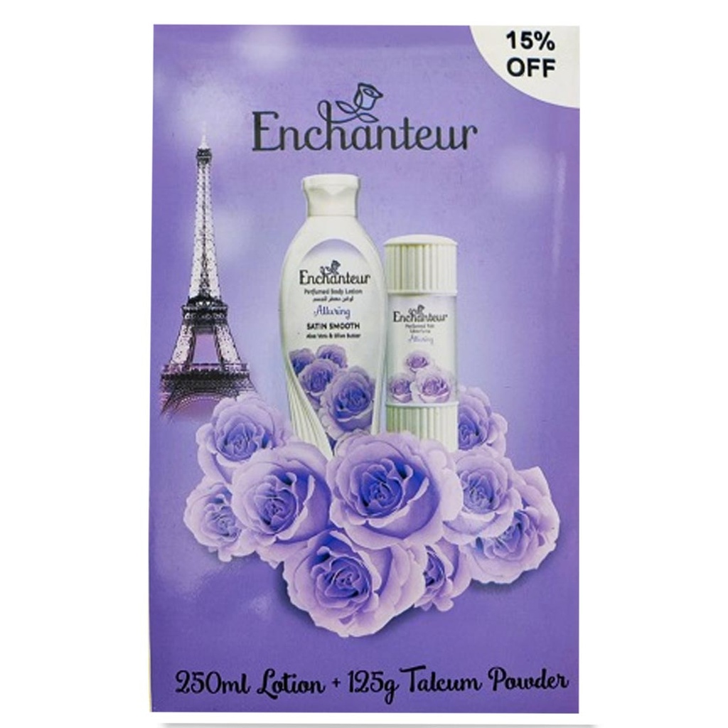 انشانتر لوشن + بودر - Enchanteur Lotion + Powder (250ml+125g, Alluring, discount 20%)