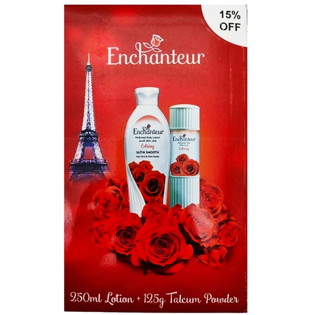 انشانتر لوشن + بودر - Enchanteur Lotion + Powder (250ml+125g, Enticing, discount 20%)