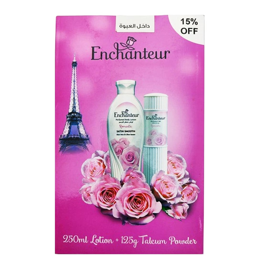 انشانتر لوشن + بودر - Enchanteur Lotion + Powder (250ml+125g, Romantique, discount 20%)
