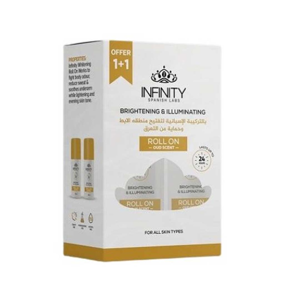 انفينيتى رول اون - Infinity Roll On (80ml, Oud Scent, Free 1+1)