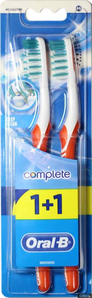 اورال بى فرشاة - Oral-B Brush (Senior, Complete, Free 1+1, Med, 0)