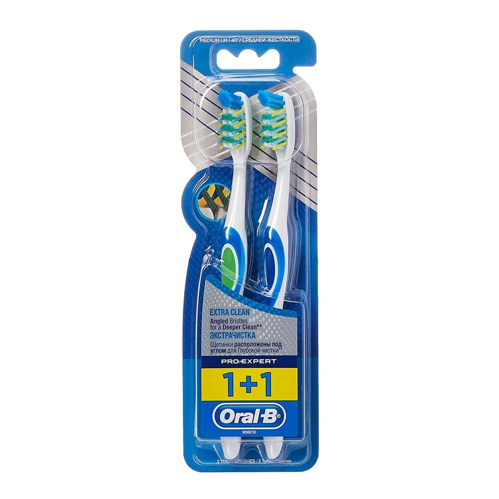 اورال بى فرشاة - Oral-B Brush (Senior, Pro Expert, 1+1 Discount25%, Med, 0)