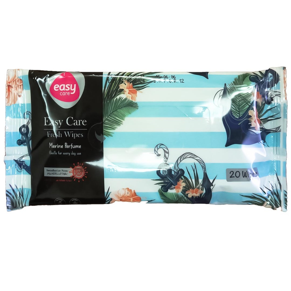 ايزى كير مناديل - Easy Care Wipes (Wet, Marine, 20PC)