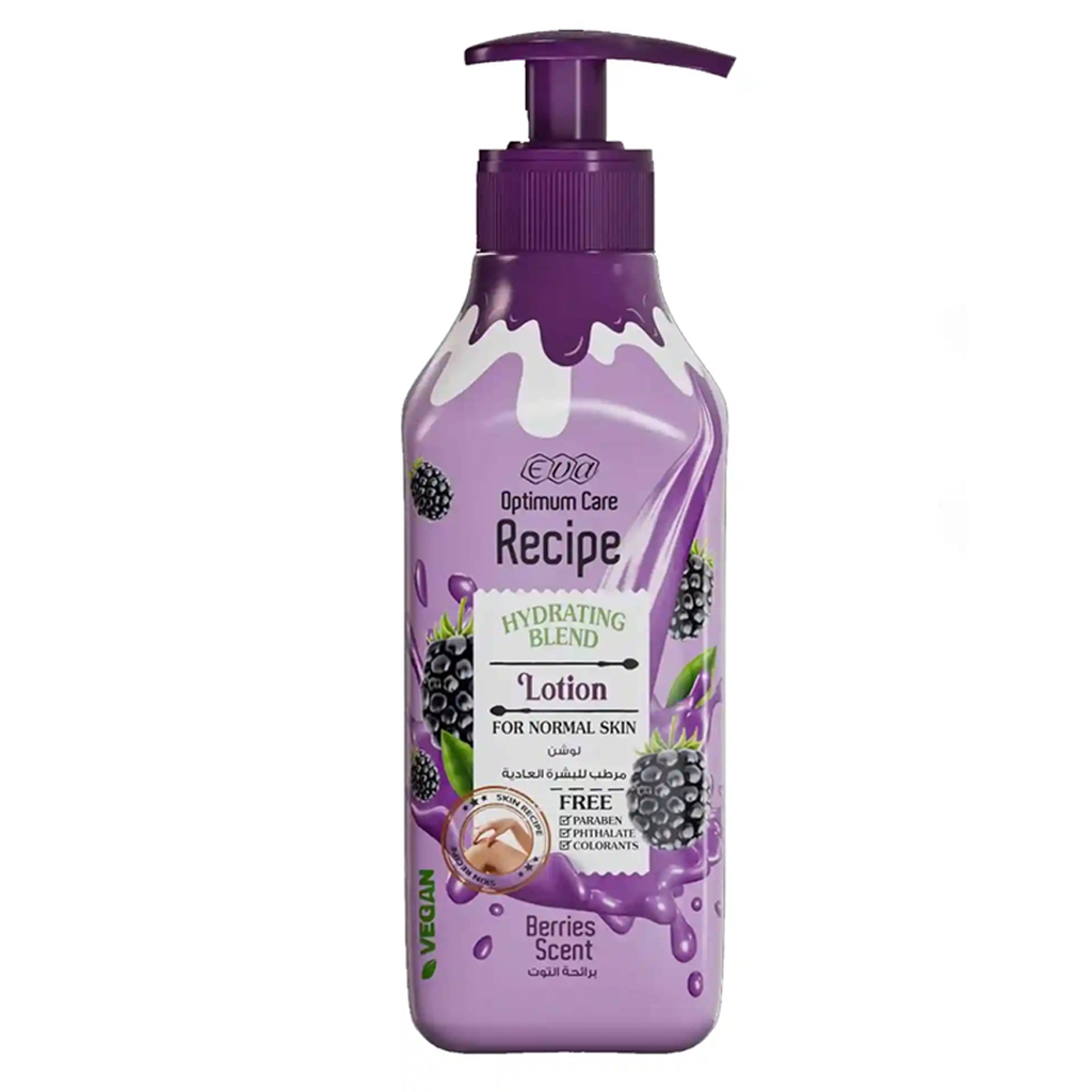 ايفا اوبتيموم كير ريسبى لوشن توت - Eva Optimum Care recipe Lotion Berries (370ml)