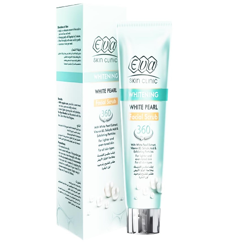 ايفا سكين كلينيك - Eva Skin Clinic (Scrub, All Day, 100ml, White Pearl, 0)