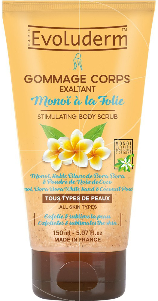 ايفولوديرم مقشر جسم - Evoluderm Body Scrub (150ml, Monoi)