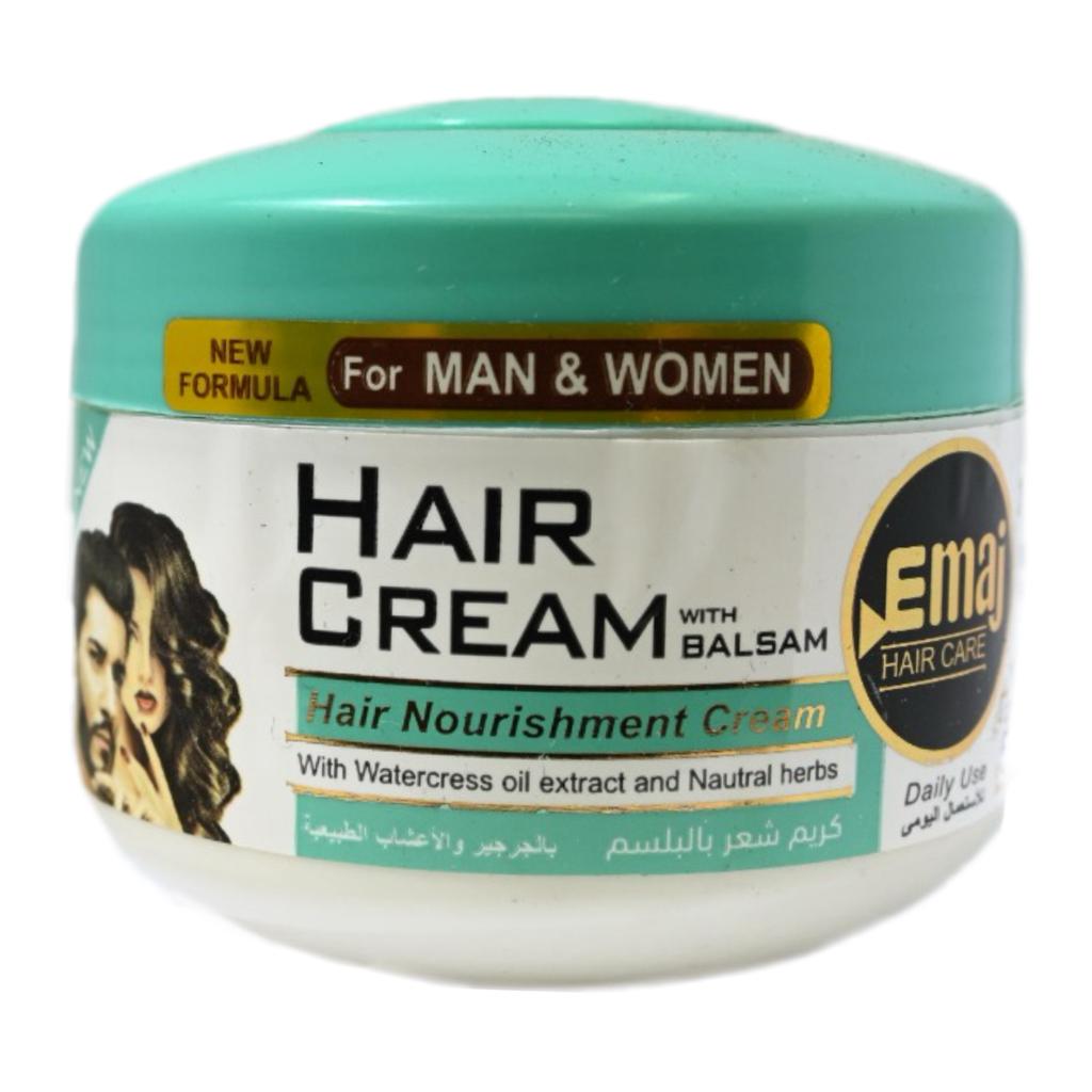 ايماج كريم شعر بالبلسم جرجير&اعشاب - Emaj Hair Cream With Balsam Watercress&Herbs (225g)