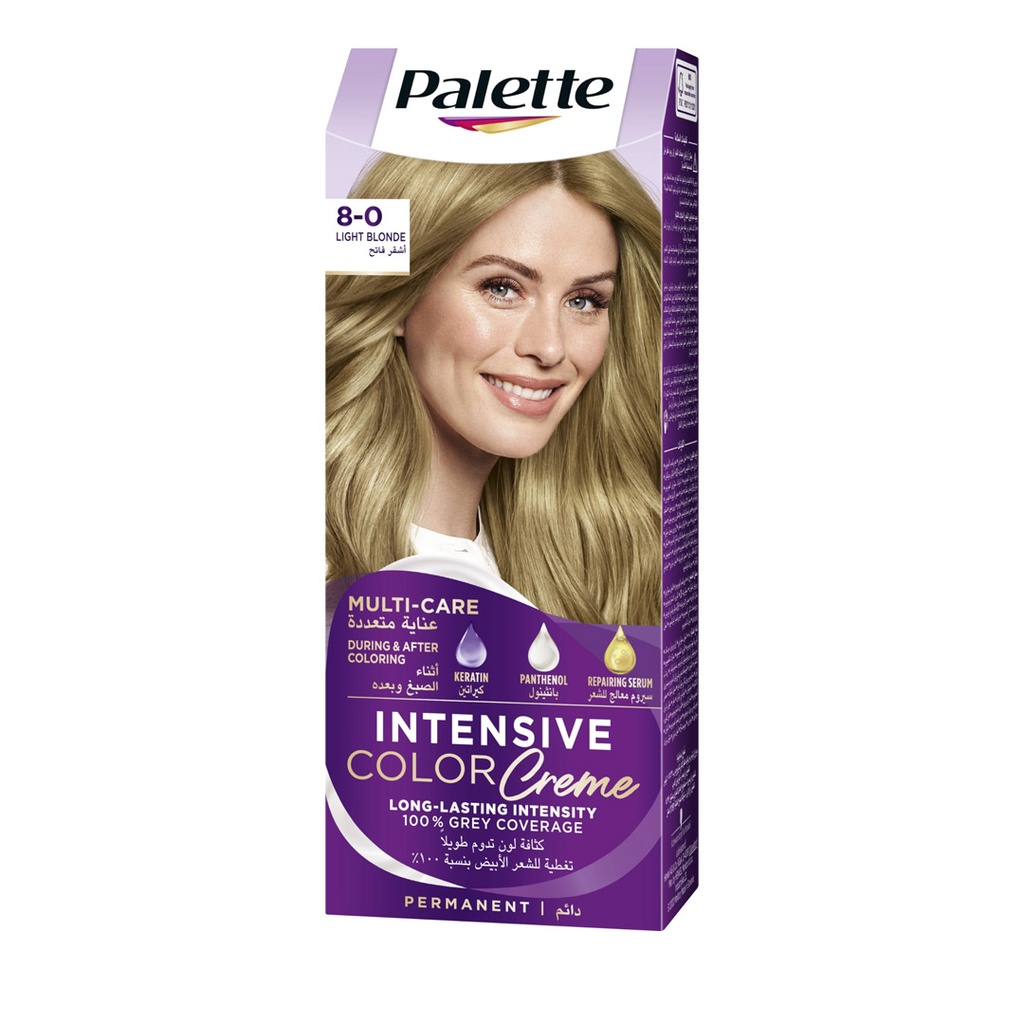 باليت صبغة - Palette Color (50ml, Light Blonde 8-0)