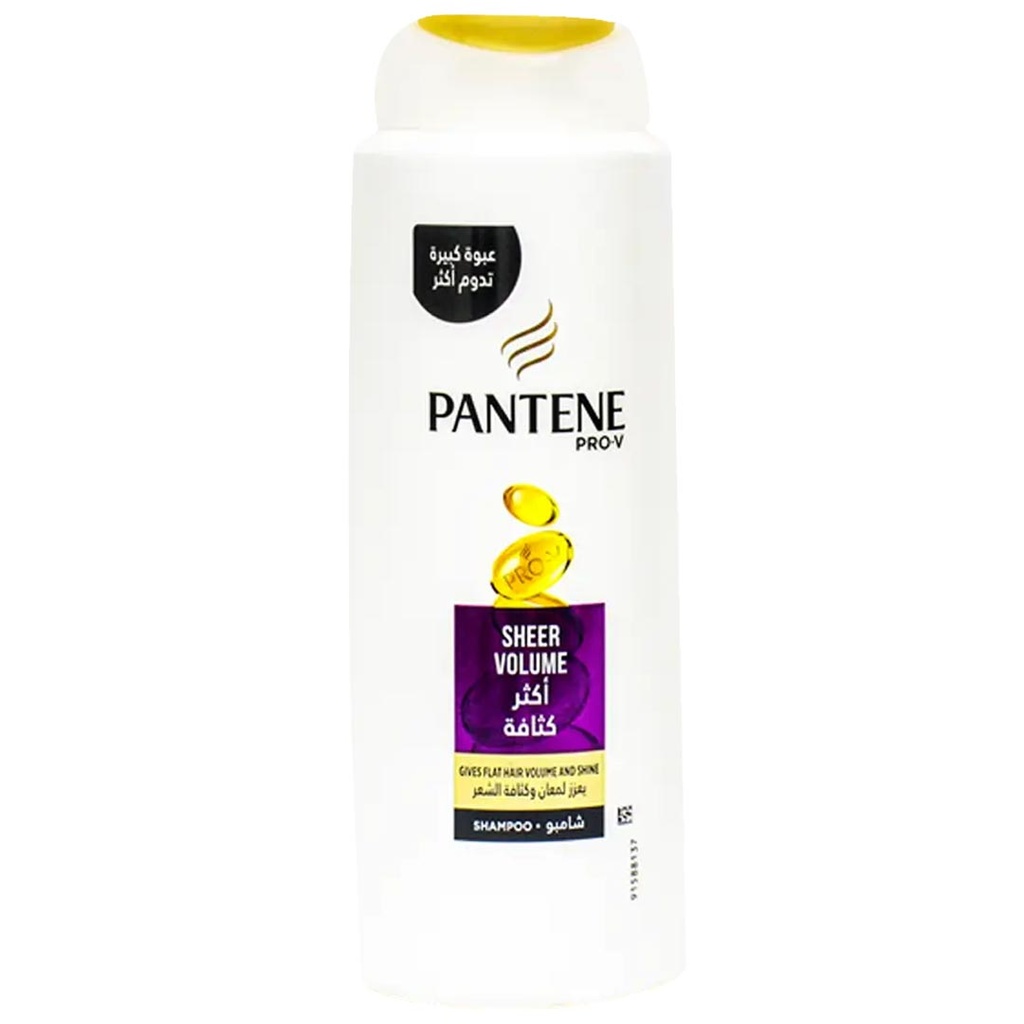 بانتين شامبو - Pantene Shampoo (600ml, Sheer Volume, without)