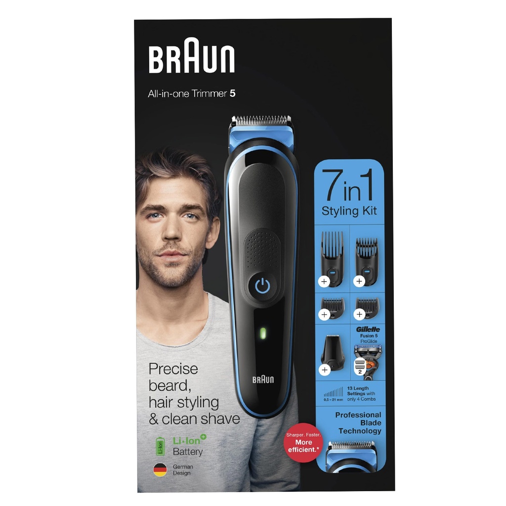 براون ستايلنج كت - Braun Styling Cut 5(7×1) (5(7×1), No:MGK5245)