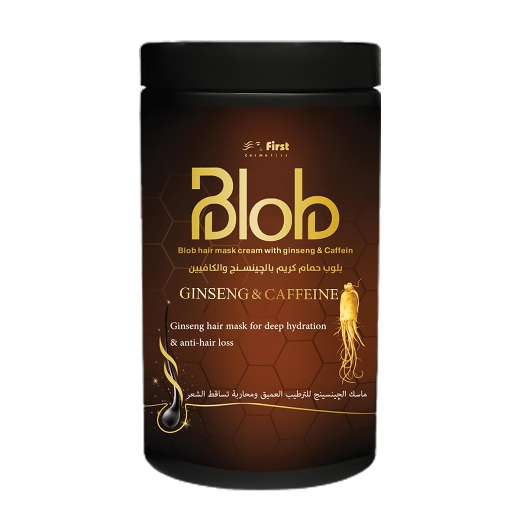 بلوب حمام كريم جينسيتج&كافيين - Blob Hair Mask ginseng&Caffein (1L)