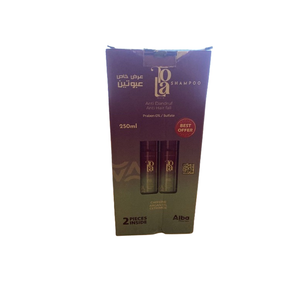 تولا شامبو 2قطعة عرض خاص - Tola Shampoo 2Pcs Best Offer (250ml)