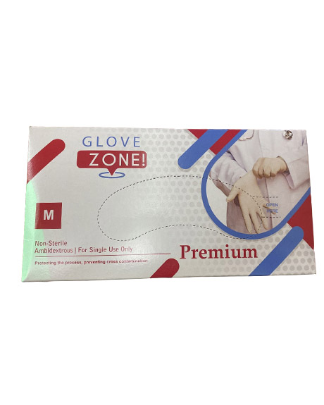 جلاوف زون لاتكس - Glove Zone Latex 100Psc (M)