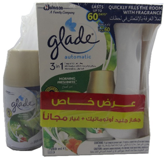 جليد جهاز اوتوماتيك 3×1 - Glade Device Automatic 3×1 (Morning Freshness, +Parts)