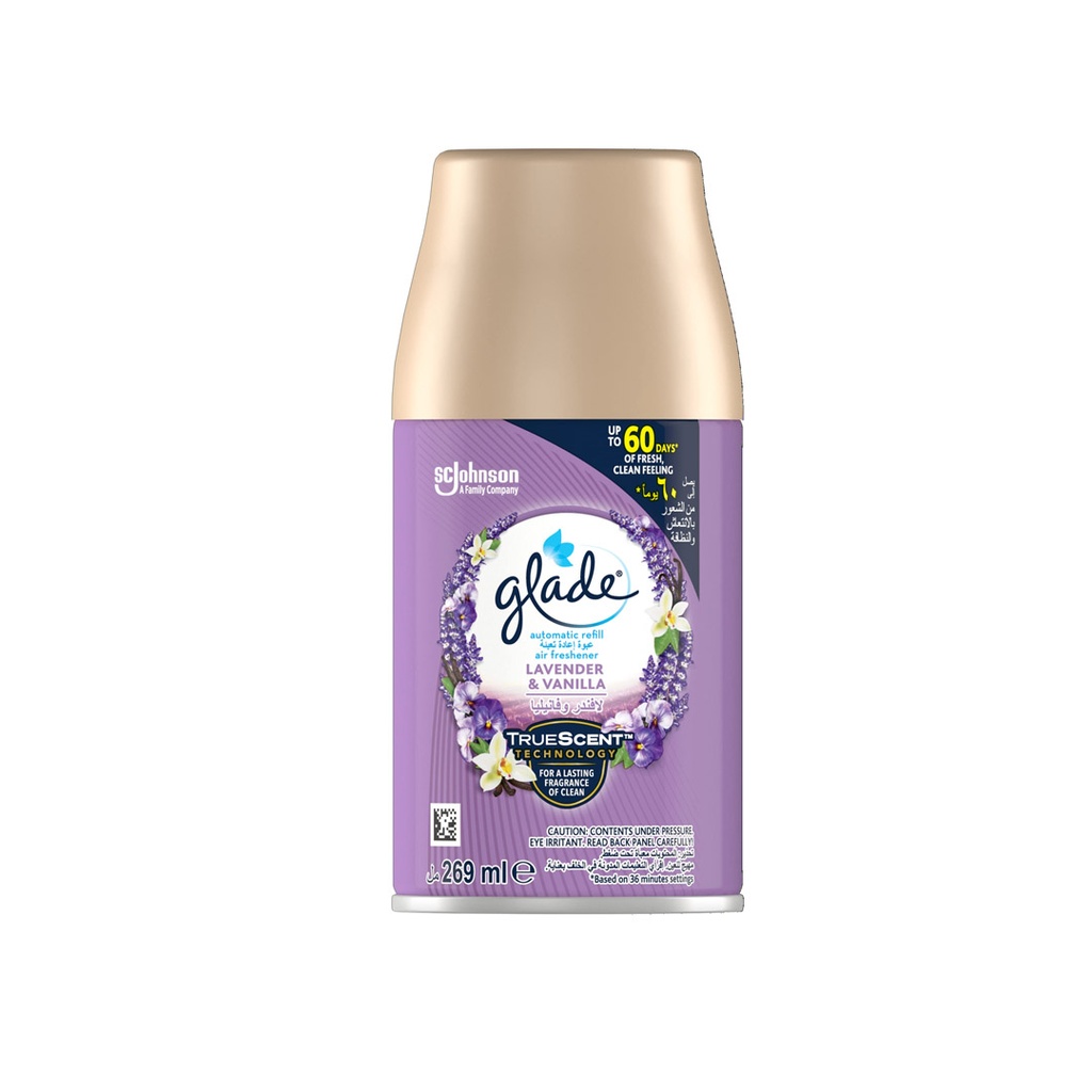 جليد ملطف جو غيار - Glade Air Freshener Spare (269ml, Lavender&Vanilia)
