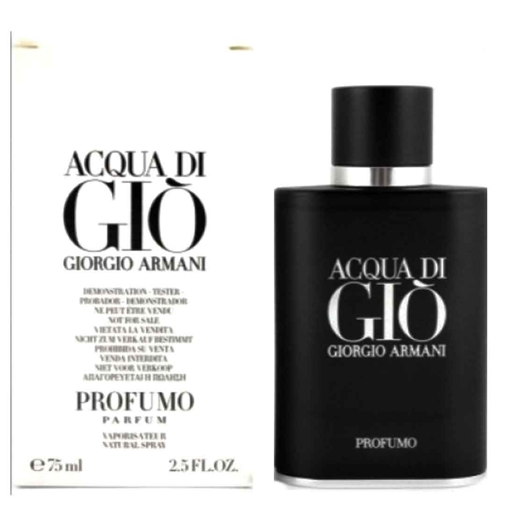 جورجيو ارمانى اكوا دى جيو بروفومو تستر - Giorgio Armani Acqua Di Gio Profumo Tester P-M (75ml)