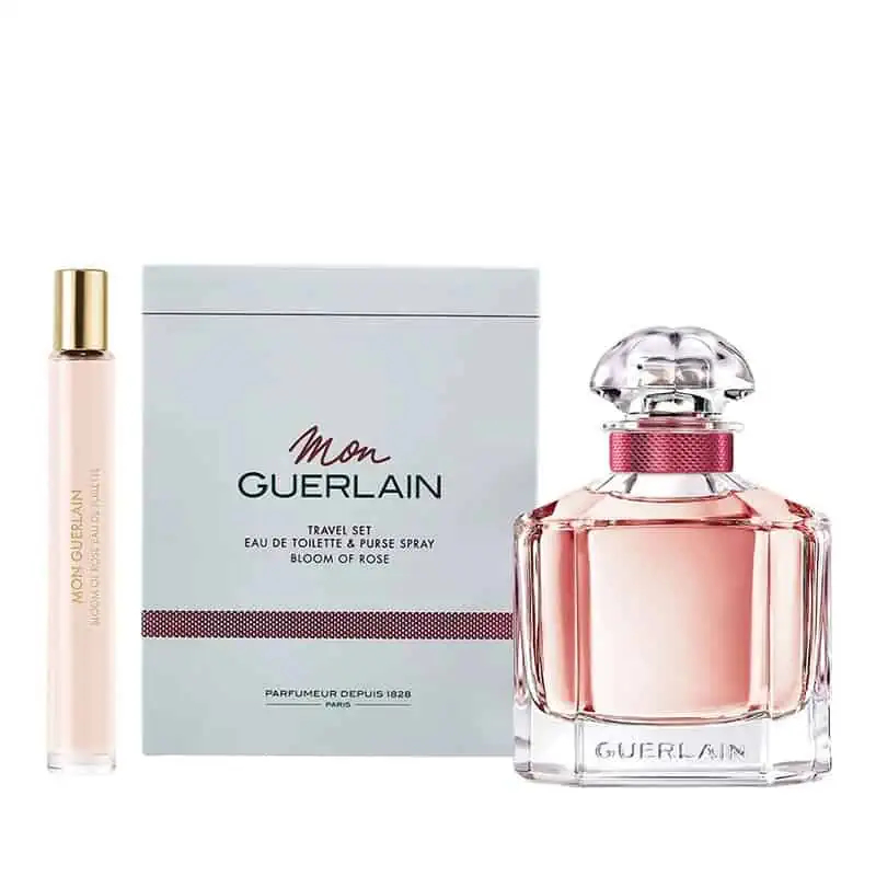 جيرلان مون جيرلان بلوم اوف روز طقم - Guerlain Mon Guerlain Bloom Of Rose Set EDT-W (100ml+10ml)