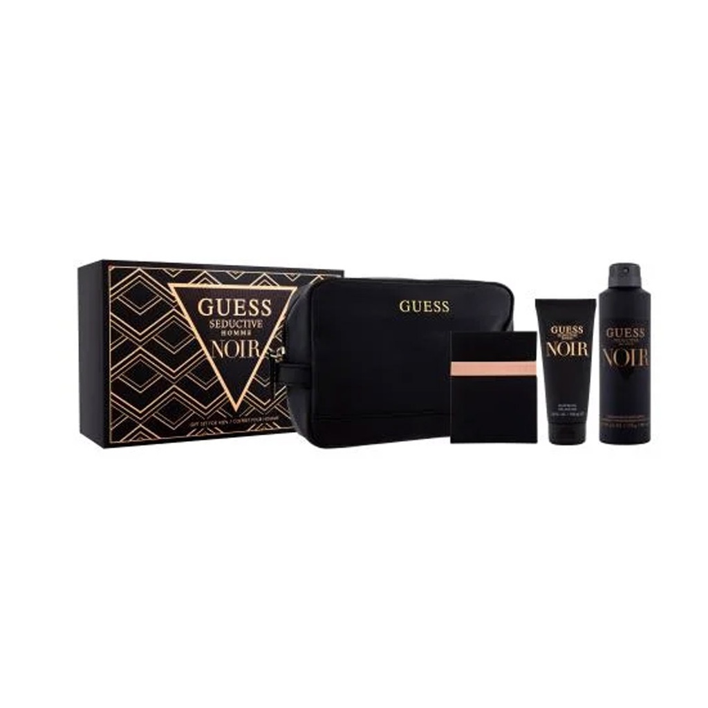 جيس سيدكتف نوار طقم - Guess Seductive Noir Set EDT-M (100ml+100ml+226ml)