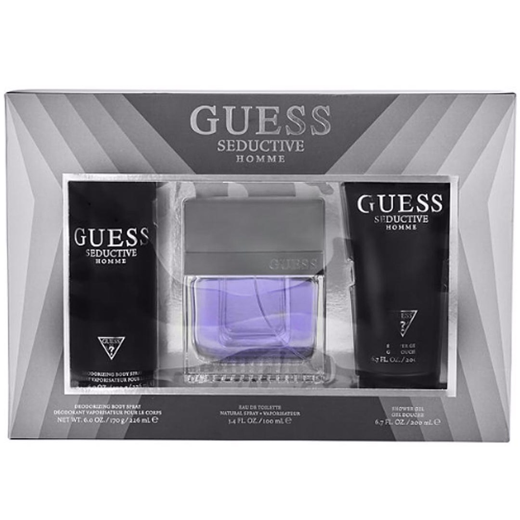 جيس سيدكتف هوم طقم - Guess Seductive Homme Set EDT-M (100ml+200ml+226ml)