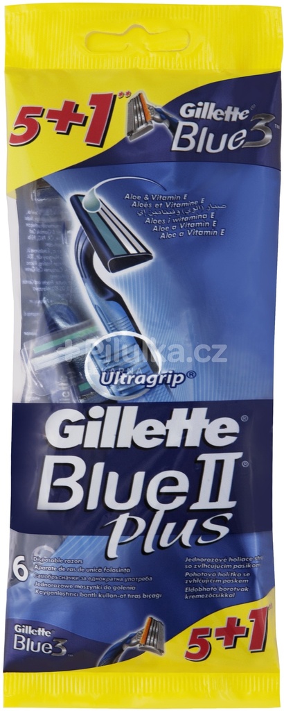 جيليت بلو 2 بلس - Gillette Blue 2 Plus (men, 5+1PC)