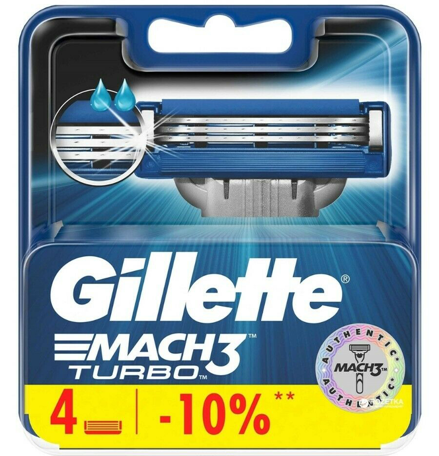 جيليت ماك3 - Gillette Mach3 (A spare part, Turbo, 4PC)