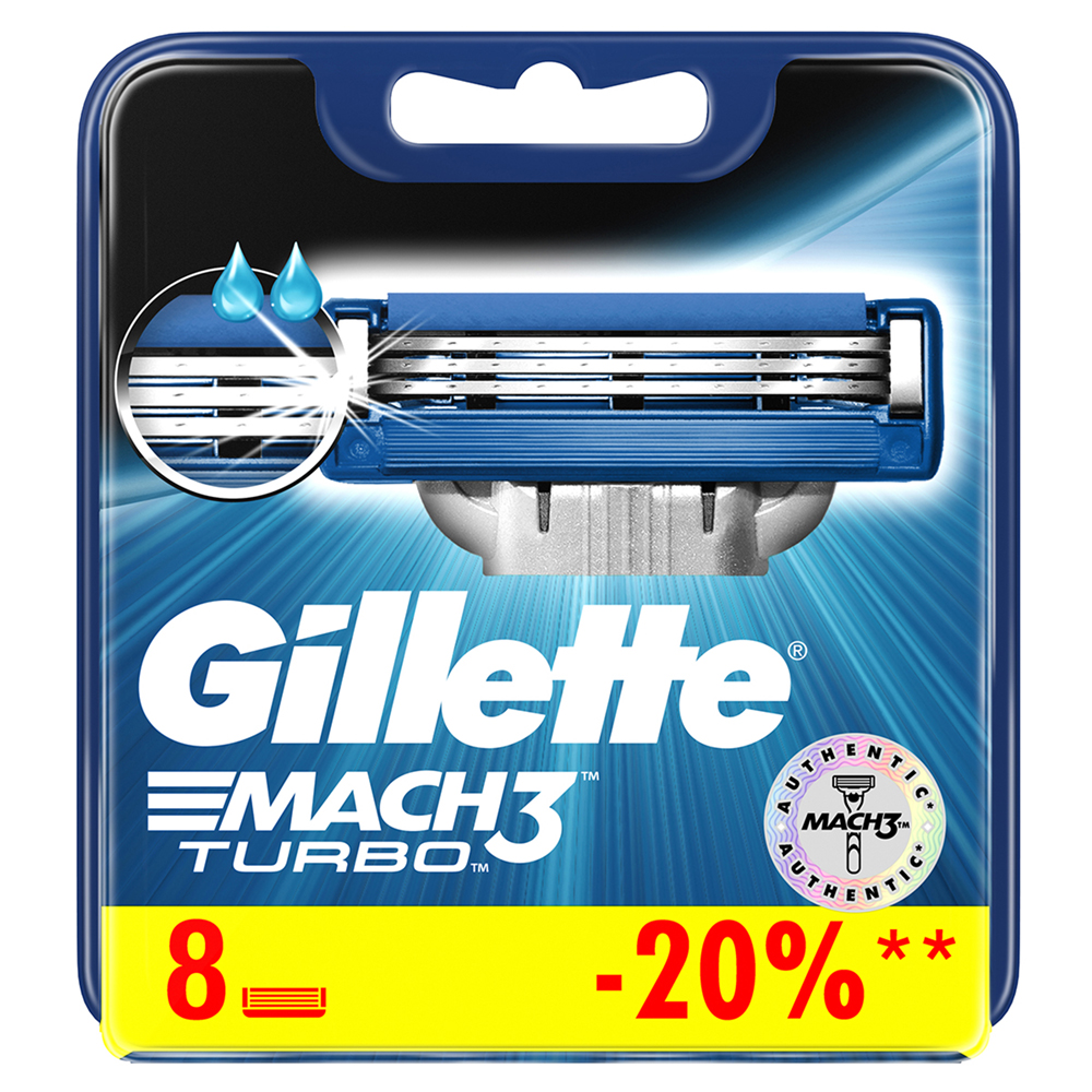 جيليت ماك3 - Gillette Mach3 (A spare part, Turbo, 8PC)