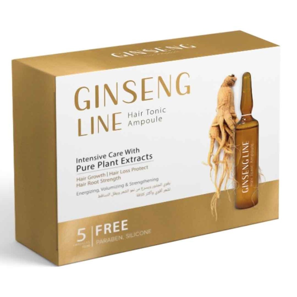 جينسنج لاين نمو الشعر 5 امبولات - Ginseng Line Hair Growth 5Ampoles (10ml)