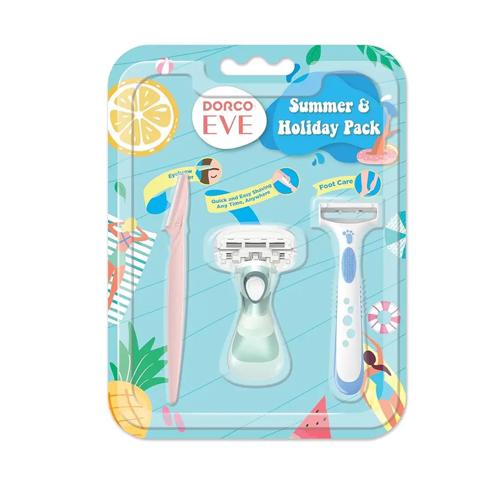 دوركو ايفى 6 سمر & هوليداى باك نسائى - Dorco Eve 6 Summer & Holiday Pack Woman (3PC)
