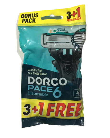 دوركو بيس 6 - Dorco Pace 6 (3+1PC)