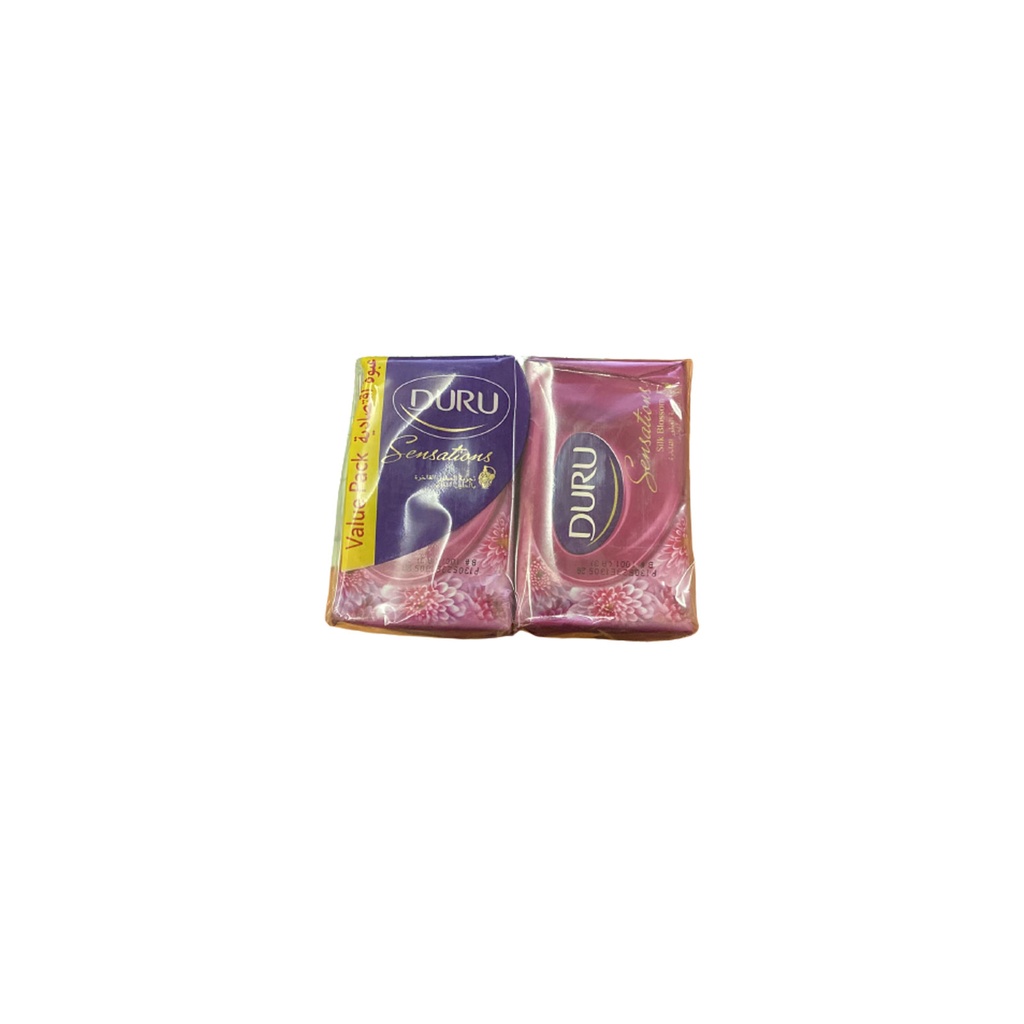 دورو صابون نعومة الحرير - Duru Soap Silk Blossom 4Pcs (110g, Value Pack)