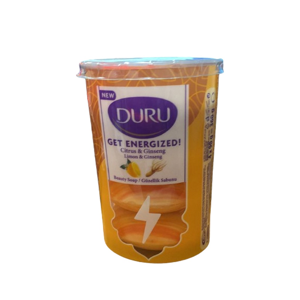 دورو صابون نهارك سعيد - Duru Soap Get Energized 4Pcs (90g)